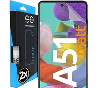 2x se® Film de Protection 3D pour Samsung Galaxy A51 - Arrière Transparent, Auto-réparateur, Facile à Installer sans Bulles, Ultra-Clair, Protège Contre Saleté, Rayures, Fabriqué en Allemagne