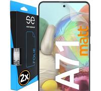 2X se® Film de Protection 3D pour Samsung Galaxy A71 - Arrière Transparent, Auto-réparateur, Facile à Installer sans Bulles, Ultra-Clair, Protège Contre Saleté, Rayures, Fabriqué en Allemagne