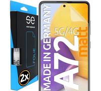 2x se® Film de Protection 3D Antireflet pour Samsung Galaxy A72, Auto-réparateur, Compatible Empreinte & FaceID, Installation Sans Bulles, Résistant aux Chocs et Rayures, Fabriqué en Allemagne