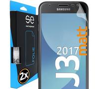 2x se® Film de Protection 3D Antireflet pour Samsung Galaxy J3 2017, Auto-réparateur, Compatible Empreinte & FaceID, Installation Sans Bulles, Résistant aux Chocs et Rayures, Fabriqué en Allemagne