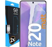 2x se® Film de Protection 3D Transparent pour Samsung Galaxy Note 20, Auto-réparateur, Compatible Empreinte & FaceID, Installation Sans Bulles, Résistant aux Chocs et Rayures, Fabriqué en Allemagne