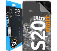 2x se® Film de Protection 3D Antireflet pour Samsung Galaxy S20 Ultra, Auto-réparateur, Compatible Empreinte & FaceID, Installation Sans Bulles, Résistant aux Chocs et Rayures, Fabriqué en Allemagne