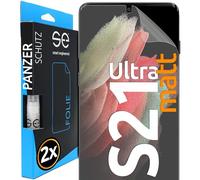 2x se® Film de Protection 3D Antireflet pour Samsung Galaxy S21 Ultra, Auto-réparateur, Compatible Empreinte & FaceID, Installation Sans Bulles, Résistant aux Chocs et Rayures, Fabriqué en Allemagne