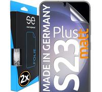 2x se® Film de Protection 3D Antireflet pour Samsung Galaxy S23 Plus, Auto-réparateur, Compatible Empreinte & FaceID, Installation Sans Bulles, Résistant aux Chocs et Rayures, Fabriqué en Allemagne