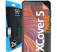 2x se® Film de Protection 3D Antireflet pour Samsung Galaxy XCover 5, Auto-réparateur, Compatible Empreinte & FaceID, Installation Sans Bulles, Résistant aux Chocs et Rayures, Fabriqué en Allemagne