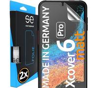 2x se® Film de Protection 3D Antireflet pour Samsung Galaxy Xcover 6 Pro, Auto-réparateur, Compatible Empreinte & FaceID, Installation Sans Bulles, Résistant aux Chocs et Rayures,Fabriqué en Allemagne