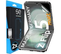 2x se® Film de Protection 3D Antireflet pour Samsung Galaxy Z Flip 5, Auto-réparateur, Compatible Empreinte & FaceID, Installation Sans Bulles, Résistant aux Chocs et Rayures, Fabriqué en Allemagne