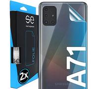 2X se® Film de Protection 3D pour Samsung Galaxy A71 - Arrière Transparent, Auto-réparateur, Facile à Installer sans Bulles, Ultra-Clair, Protège Contre Saleté, Rayures, Fabriqué en Allemagne
