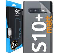 2x se® Film de Protection 3D pour Samsung Galaxy S10 Plus - Arrière Antireflet, Sans Bulles, Facile à Installer, Mat, Protège Contre Saleté, Chocs, Rayures, Haute Qualité, Fabriqué en Allemagne