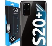 2x se® Film de Protection 3D pour Samsung Galaxy S20 Plus - Arrière Transparent, Auto-réparateur, Facile à Installer sans Bulles, Ultra-Clair, Protège Contre Saleté, Rayures, Fabriqué en Allemagne