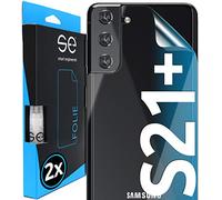 2x se® Film de Protection 3D pour Samsung Galaxy S21 Plus - Arrière Transparent, Auto-réparateur, Facile à Installer sans Bulles, Ultra-Clair, Protège Contre Saleté, Rayures, Fabriqué en Allemagne