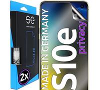 2x se® Film de Protection 3D Privacy pour Samsung Galaxy S10e, Auto-réparateur, Compatible Empreinte & FaceID, Installation Sans Bulles, Résistant aux Chocs et Rayures, Fabriqué en Allemagne
