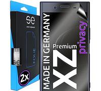 2x se® Film de Protection 3D Privacy pour Sony Xperia XZ Premium, Auto-réparateur, Compatible Empreinte & FaceID, Installation Sans Bulles, Résistant aux Chocs et Rayures, Fabriqué en Allemagne