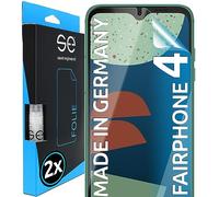 2x se® Film de Protection 3D Transparent pour Fairphone Fairphone 4, Auto-réparateur, Compatible Empreinte & FaceID, Installation Sans Bulles, Résistant aux Chocs et Rayures, Fabriqué en Allemagne