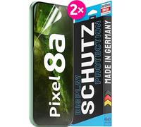 2x se® Film de Protection 3D Transparent pour Google Pixel 8a, Auto-réparateur, Compatible Empreinte & FaceID, Installation Sans Bulles, Résistant aux Chocs et Rayures, Fabriqué en Allemagne