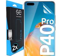 2x se® Film de Protection 3D Transparent pour Huawei P40 Pro, Auto-réparateur, Compatible Empreinte & FaceID, Installation Sans Bulles, Résistant aux Chocs et Rayures, Fabriqué en Allemagne