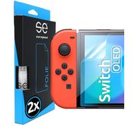 2x se® Film de Protection 3D Transparent pour Nintendo Switch OLED 2021, Auto-réparateur, Compatible Empreinte & FaceID, Installation Sans Bulles, Résistant aux Chocs et Rayures, Fabriqué en Allemagne