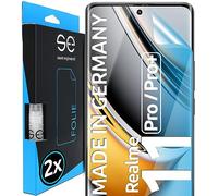 2x se® Film de Protection 3D Transparent pour Realme 11 Pro / 11 Pro Plus, Auto-réparateur, Compatible Empreinte & FaceID, Installation Sans Bulles,Résistant aux Chocs et Rayures,Fabriqué en Allemagne