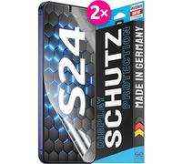2x se® Film de Protection 3D Transparent pour Samsung Galaxy S24, Auto-réparateur, Compatible Empreinte & FaceID, Installation Sans Bulles, Résistant aux Chocs et Rayures, Fabriqué en Allemagne
