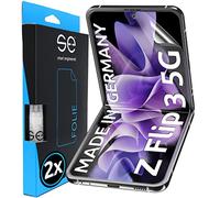 2x se® Film de Protection 3D Transparent pour Samsung Galaxy Z Flip 3 5G, Auto-réparateur, Compatible Empreinte & FaceID, Installation Sans Bulles, Résistant aux Chocs et Rayures,Fabriqué en Allemagne