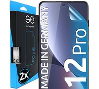 2x se® Film de Protection 3D Transparent pour Xiaomi 12 Pro, Auto-réparateur, Compatible Empreinte & FaceID, Installation Sans Bulles, Résistant aux Chocs et Rayures, Fabriqué en Allemagne