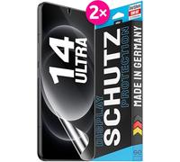 2x se® Film de Protection 3D Transparent pour Xiaomi 14 Ultra, Auto-réparateur, Compatible Empreinte & FaceID, Installation Sans Bulles, Résistant aux Chocs et Rayures, Fabriqué en Allemagne