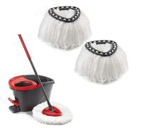 2x Serpillère compatible avec Vileda O-Cedar, balais nettoyant - tête de rechange, microfibre