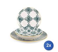 2X Services 18 Pièces Table Émeraude H&H