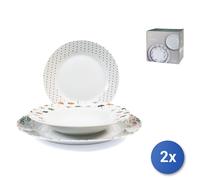 2X Services De Table 18 Pièces Ginko H&H