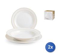 2X Services De Table 18 Pièces Montpellier Home