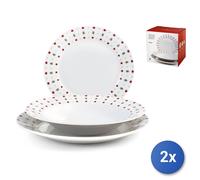 2X Services De Table 18 Pièces Starlight En Porcelaine Décorée Fo Home