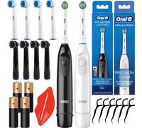 2x Oral-B Advance DB5 brosse à dents électrique Noir + Blanc pour batteries + précision noir et blanc