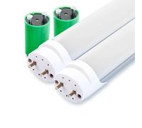 2x Set LED Tube Lumiere T8 120cm 18W 1790 Lumen 4500k 96 LEDs Lampe Neon Blanc