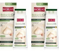 2x shampooing à l'ail 500 ml Bioblas, sans odeur, anti-chute de cheveux femmes hommes