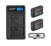 2X Shentec 1200mAh LP-E12 LPE12 Batterie avec LCD Chargeur de Batterie pour EOS M10,EOS M50,EOS M50 Mark II,EOS M100,EOS M200,EOS M,EOS M2,Kiss M,Kiss M2