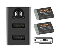 2X Shentec Batterie NB-13L pour Canon NB-13L PowerShot G7X SX620, SX720, SX730, SX740, G1 X Mark III, G5 X, G5 X Mark II G7 X Mark III, G9 X, G9 X Mark II etc.