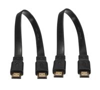 2X Short HDMI Male to Male Plug Flat Cable Cord Full HD for Audio Video HDTV TV PS3