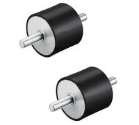 2x Silentbloc M8 20x30 Mm Male Male Moteur Flexibloc Amortisseur Caoutchouc Moto Scooter Mobylette Voiture