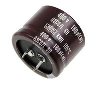 2x Snap-In Elko Condensateur 180µF 400V | Condensateur électrolytique jusqu'à une température de 105°C | 35x25mm | 180uF KMH400VN18135X25T2 United Chemi-Con