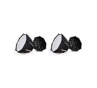 2X Softbox Octogonal de 30cm Mini Bowens Mount Quick Release Honeycomb Grid para ZU60 ou M60 COB Fill Light Studio