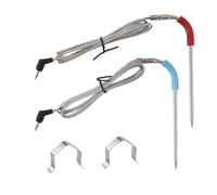 2x Sondes Remplacer Thermomètre Barbecue parWeber iGrill 2/3, iGrill Mini | avec Supports pour Sondes, -30°C à 300°C, Sonde Température Cuisine Accessoire Grill
