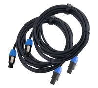 2x Speakon Câble Mâle 4 Pole Neutrik Audio Sono DJ PA Haut-Parleur Enceinte 5m