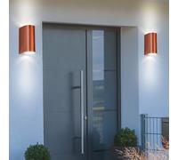 2X Spot Extérieur Mur U P D O N Lampe Design Cuivre Éclairage Jardin Cour