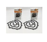 2x STIHL Chaînes de tronçonneuses Picco Micro3 PM3 1/4P, 1.1 mm 10 cm 367000000