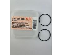 2x STIHL segments de piston originaux 41370343000 34x1,5mm BG55 BG65 BG75 BG85 BR45C SH55 SH85 HS45 HS75 HS80