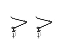 2X Support de Bras de Microphone Robuste RéGlable et Pliable pour les Performances en Studio et en Direct