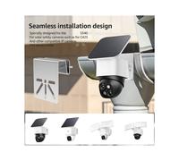 2X Support de Gouttière en Métal pour Caméra de Sécurité Solaire Murale S340, pour Extérieur, Antirouille, Vis Sans Perçage.
