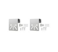 2X Support de Gouttière en Métal pour Caméra de Sécurité Solaire Murale S340, pour Extérieur, Antirouille, Vis Sans Perçage.