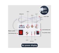 2X Support de Lampe de Test Multi-Interface, Testeur D'Ampoule LED 12 , Testeur LCD LED Polyvalent pour Ampoules E27 B22 E14, Prise UE