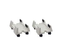 2X Support de Processeur Support de Bureau Mobile Tour D'Ordinateur Support de Roulettes Roulettes Largeur RéGlable Support D'Ordinateur Universel
